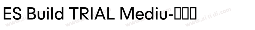 ES Build TRIAL Mediu字体转换